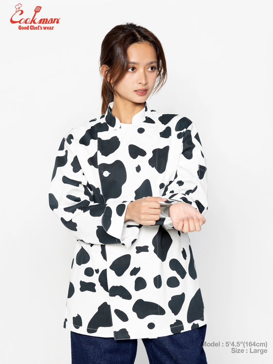 Cookman Chef Coat Long Sleeve Vented - Cow : White