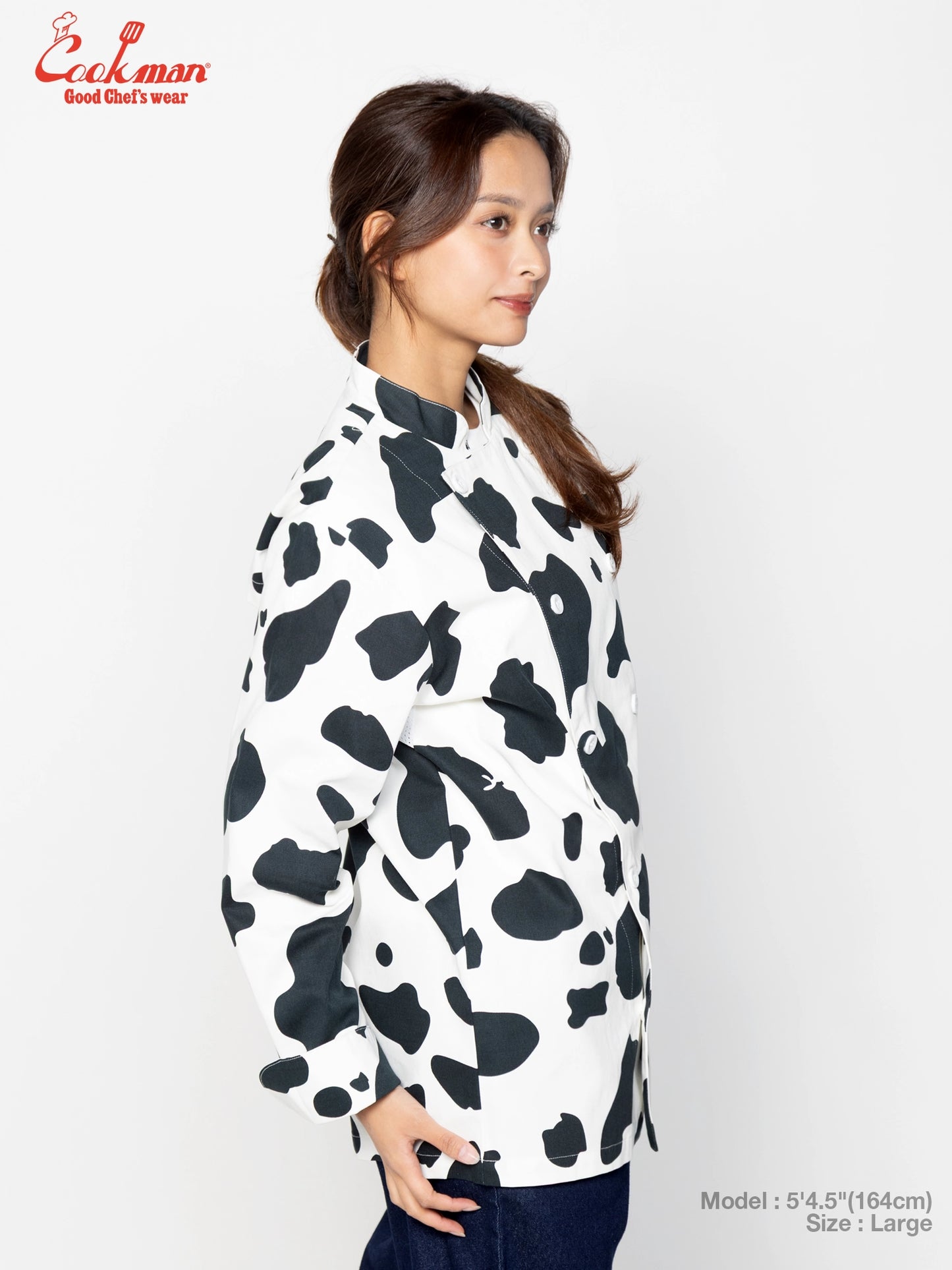 Cookman Chef Coat Long Sleeve Vented - Cow : White