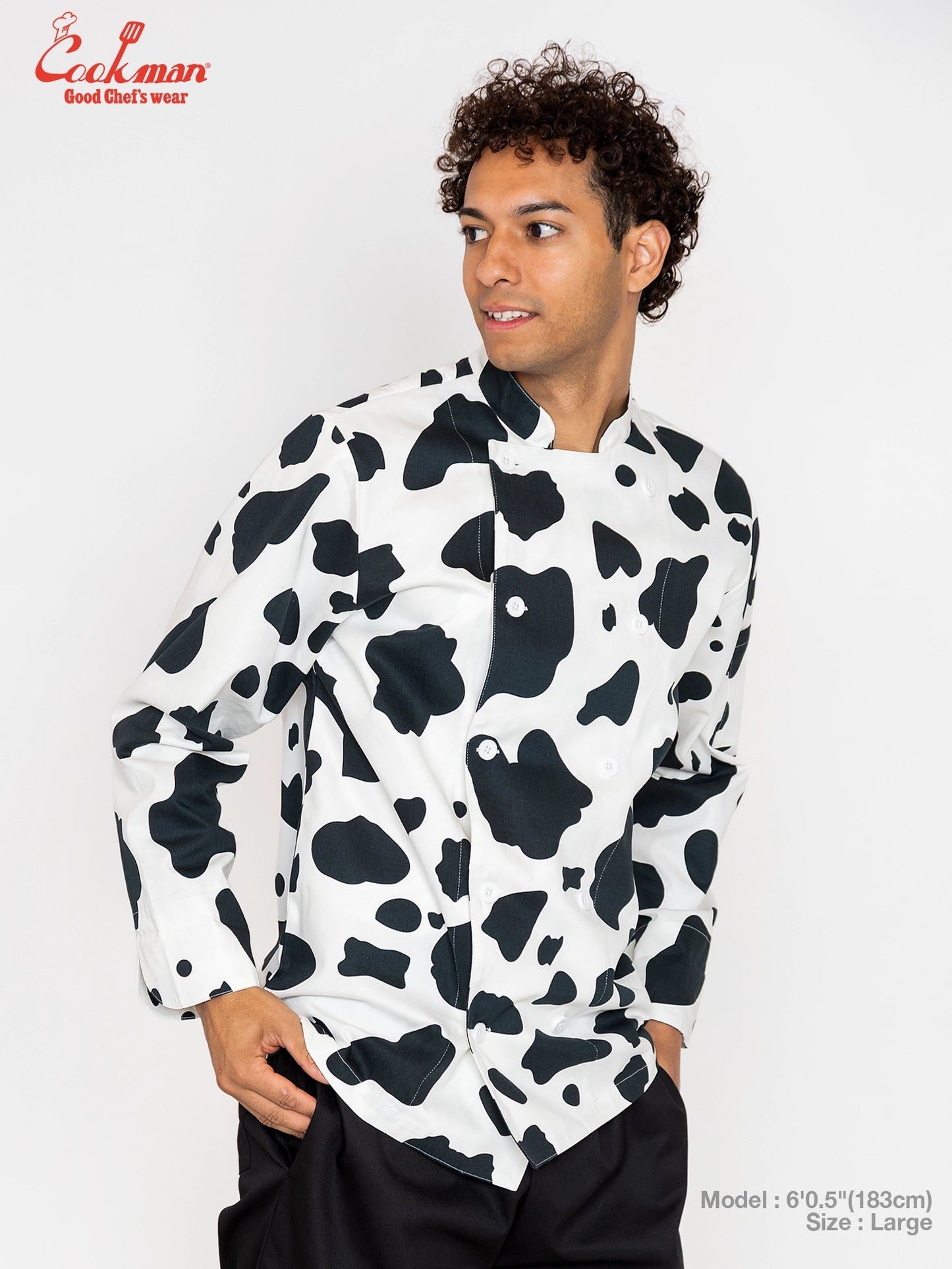 Cookman Chef Coat Long Sleeve Vented - Cow : White