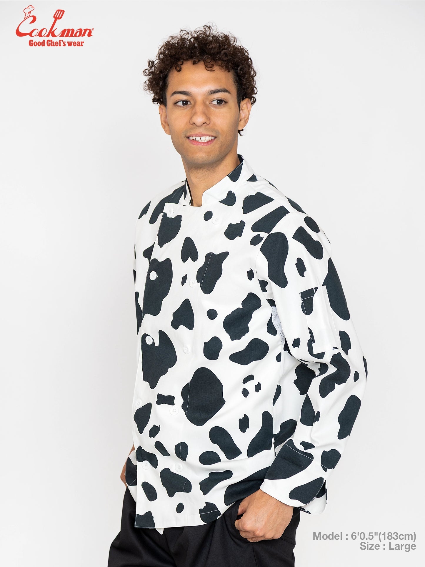 Cookman Chef Coat Long Sleeve Vented - Cow : White