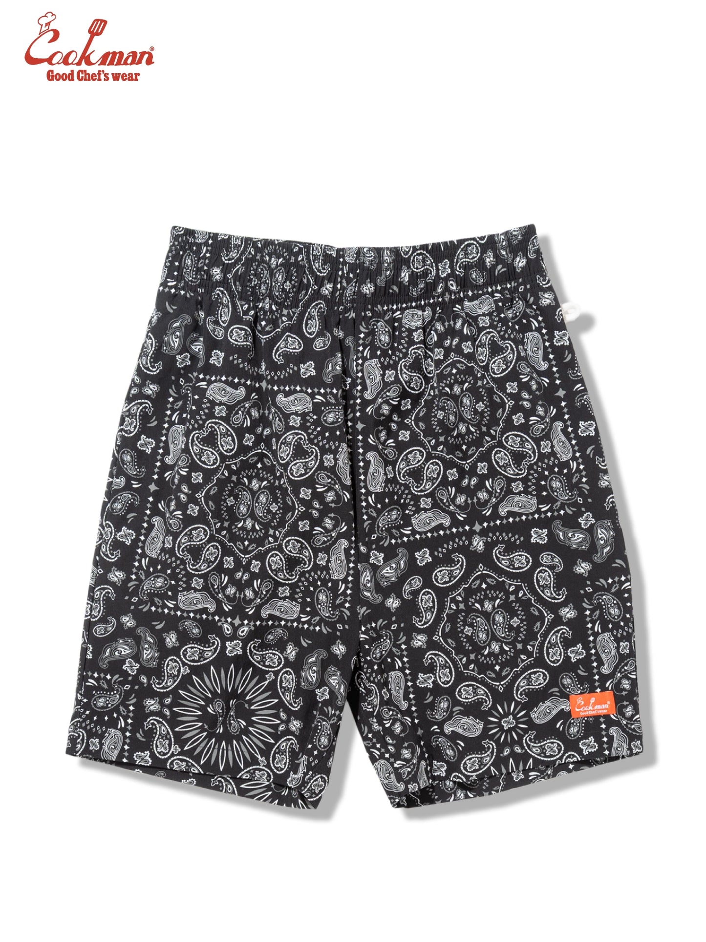 Chef Short Pants Light - Paisley : Black