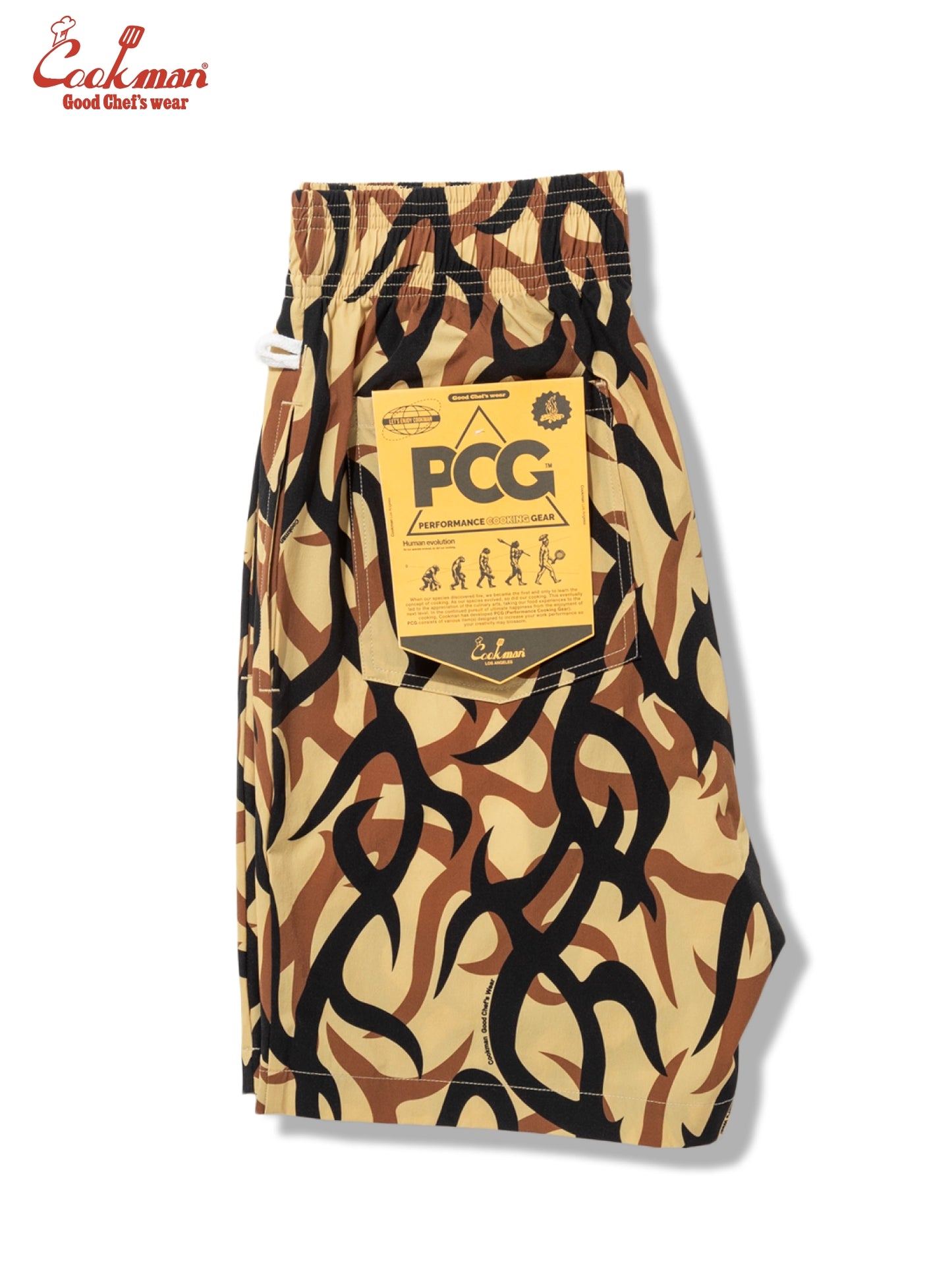 Chef Short Pants Light - Tribal Camo : Beige