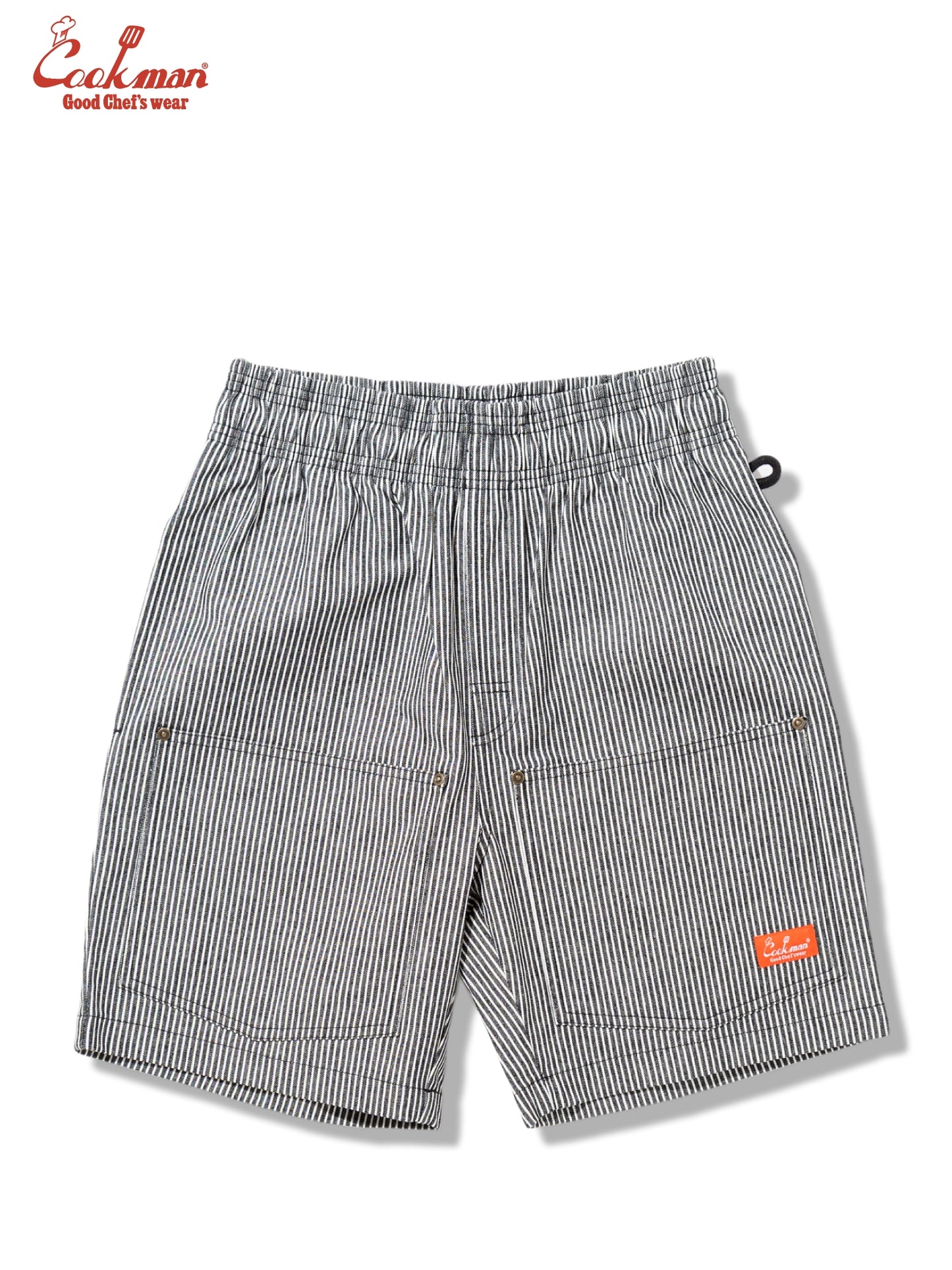 Chef Short Pants Front Pocket - Hickory : Black