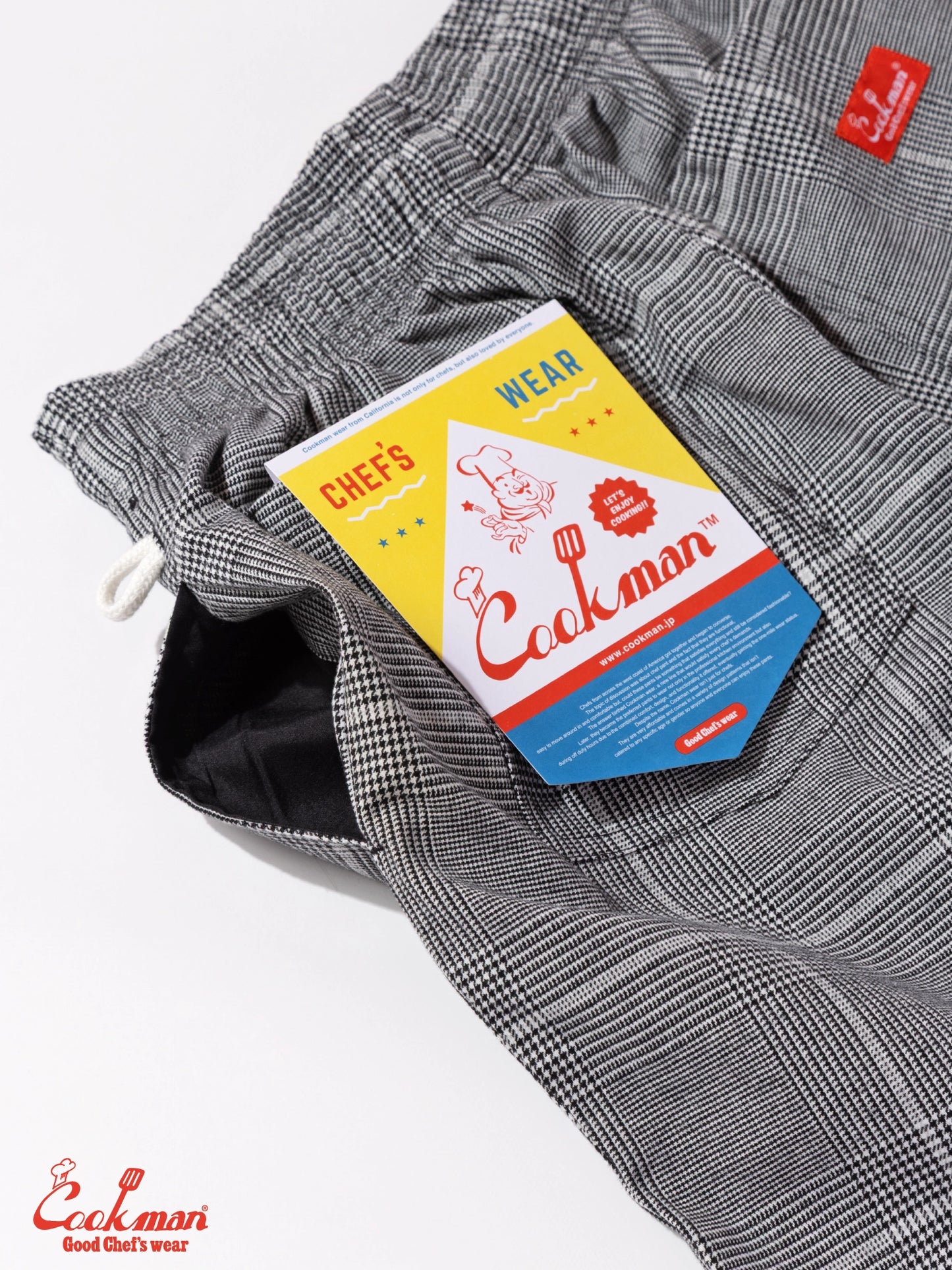 Chef Pants - Glen Check : Black