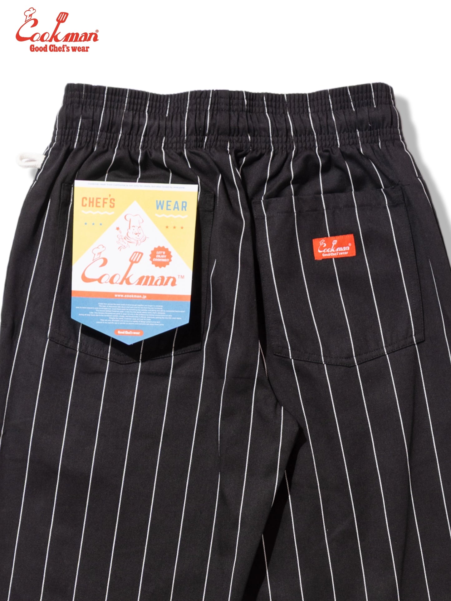 Chef Pants - Pencil Stripe : Black