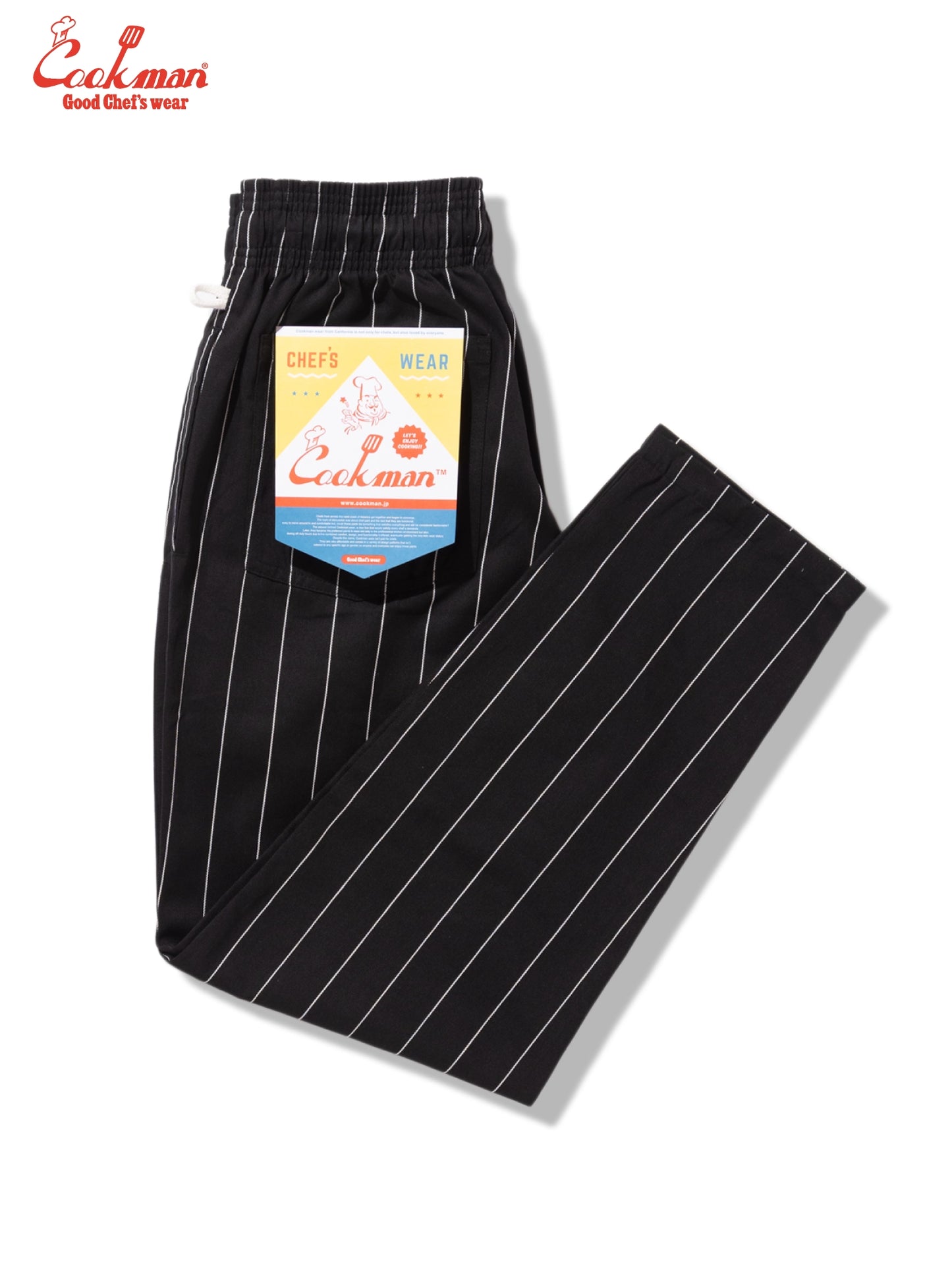 Chef Pants - Pencil Stripe : Black