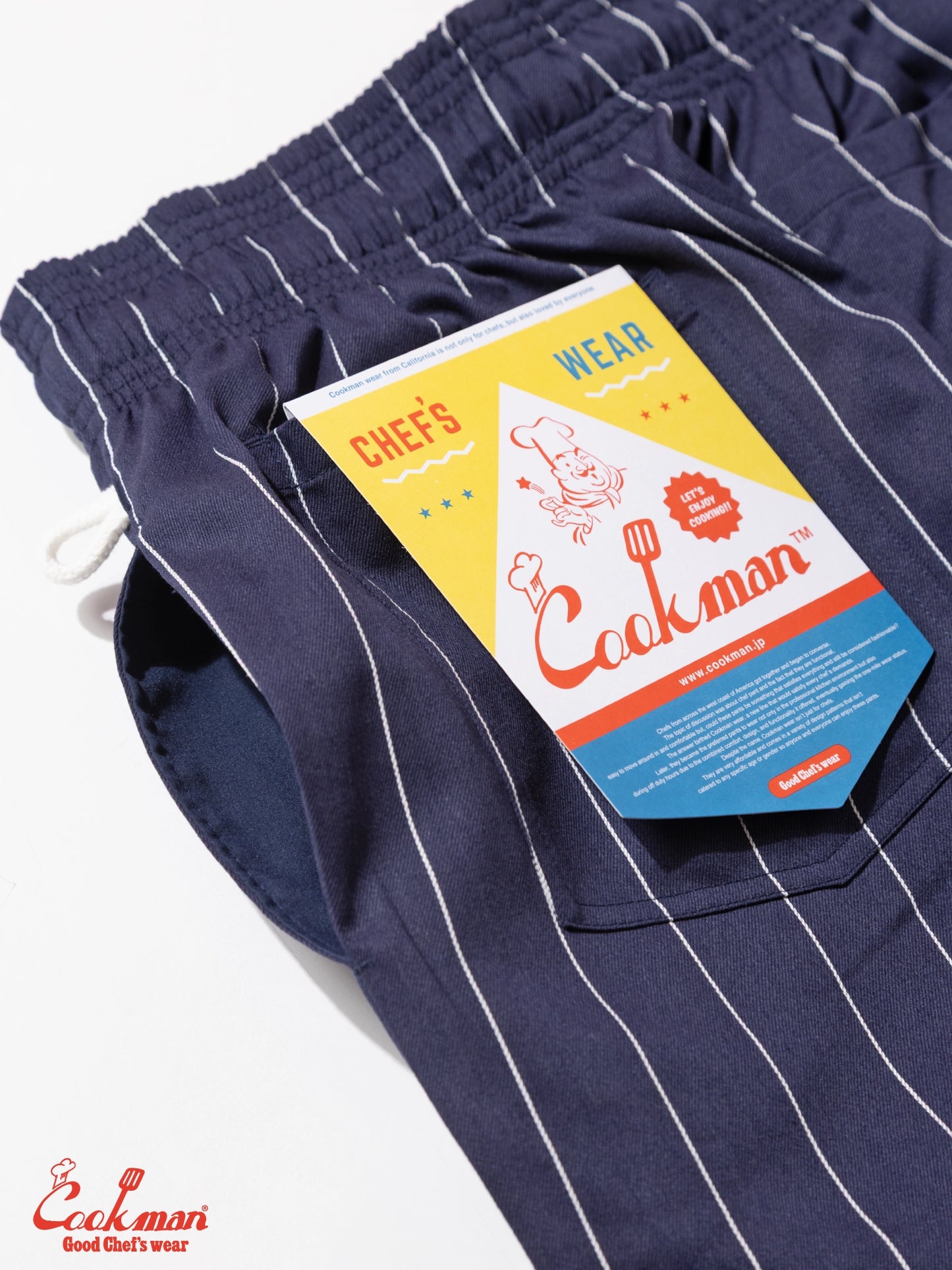 Chef Pants - Pencil Stripe : Navy