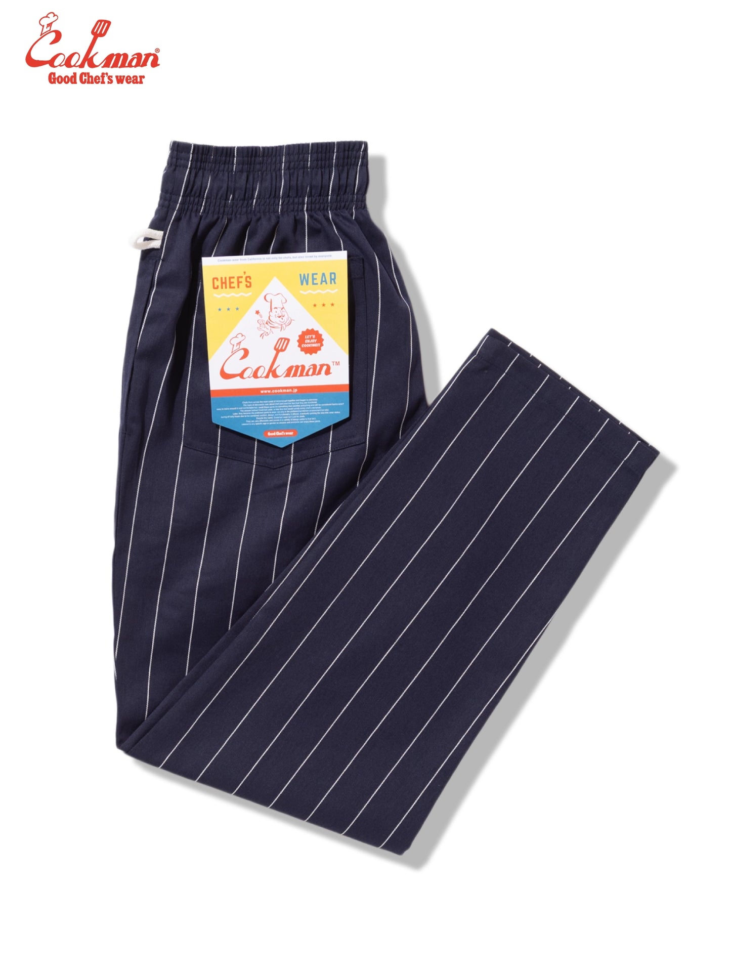 Chef Pants - Pencil Stripe : Navy