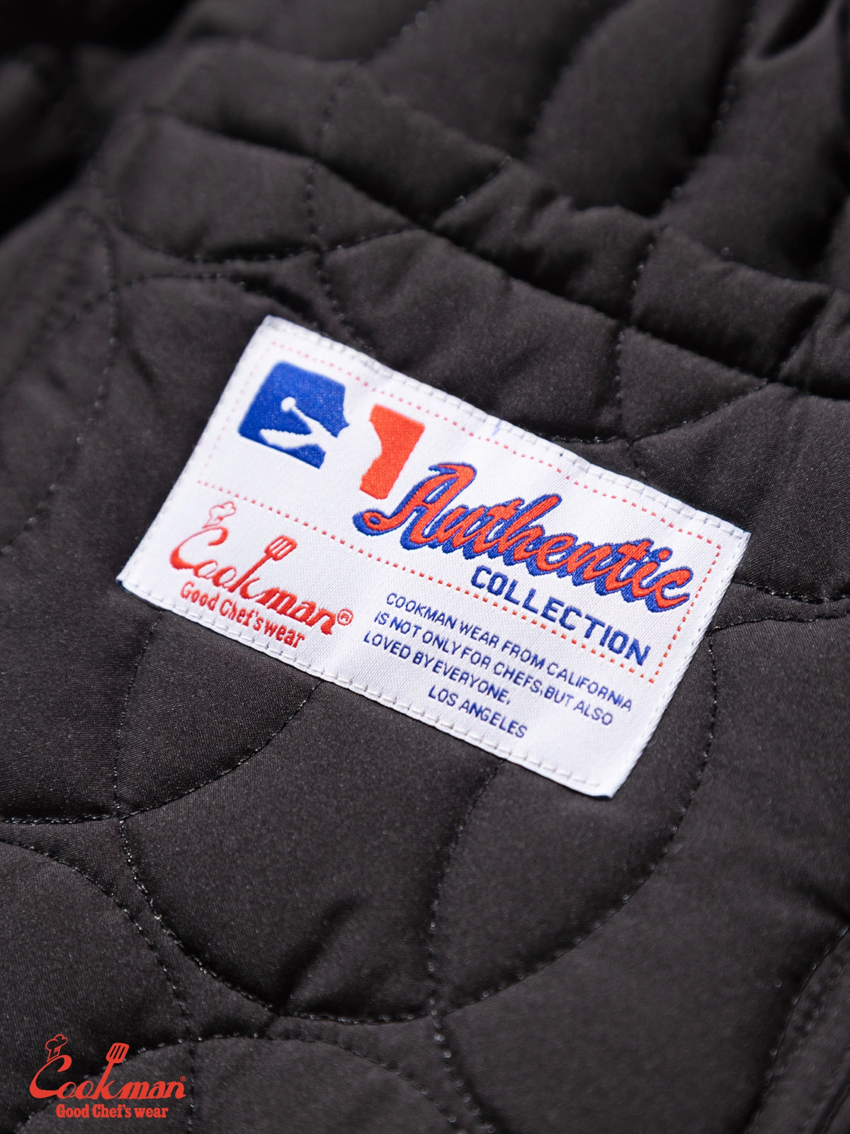 Chef Pants - Quilted Baseball : Black
