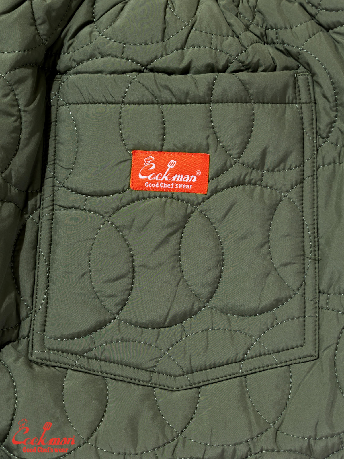 Chef Pants - Quilted Baseball : Olive