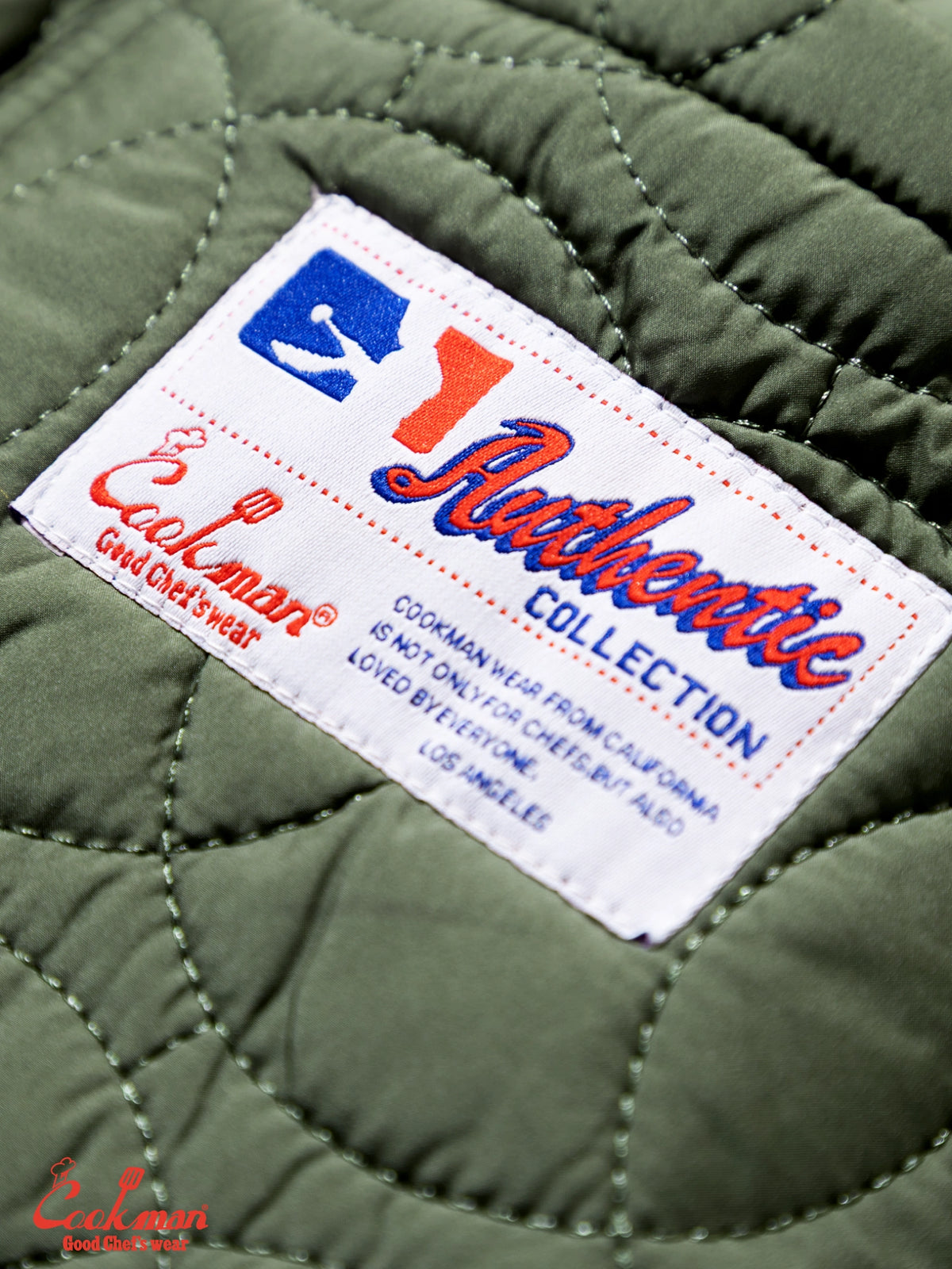 Chef Pants - Quilted Baseball : Olive