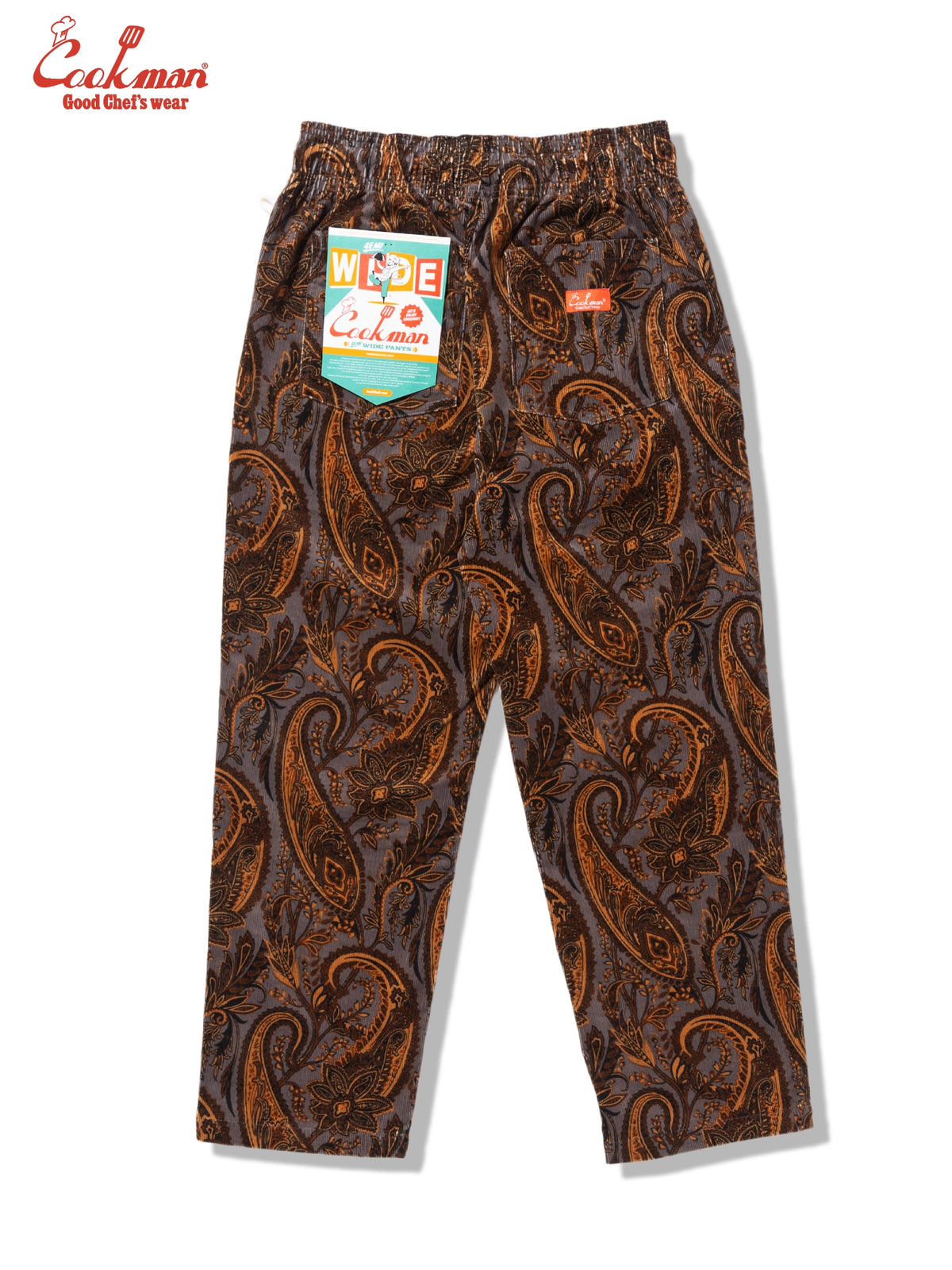 Chef Pants Semiwide - Corduroy : Paisley Brown