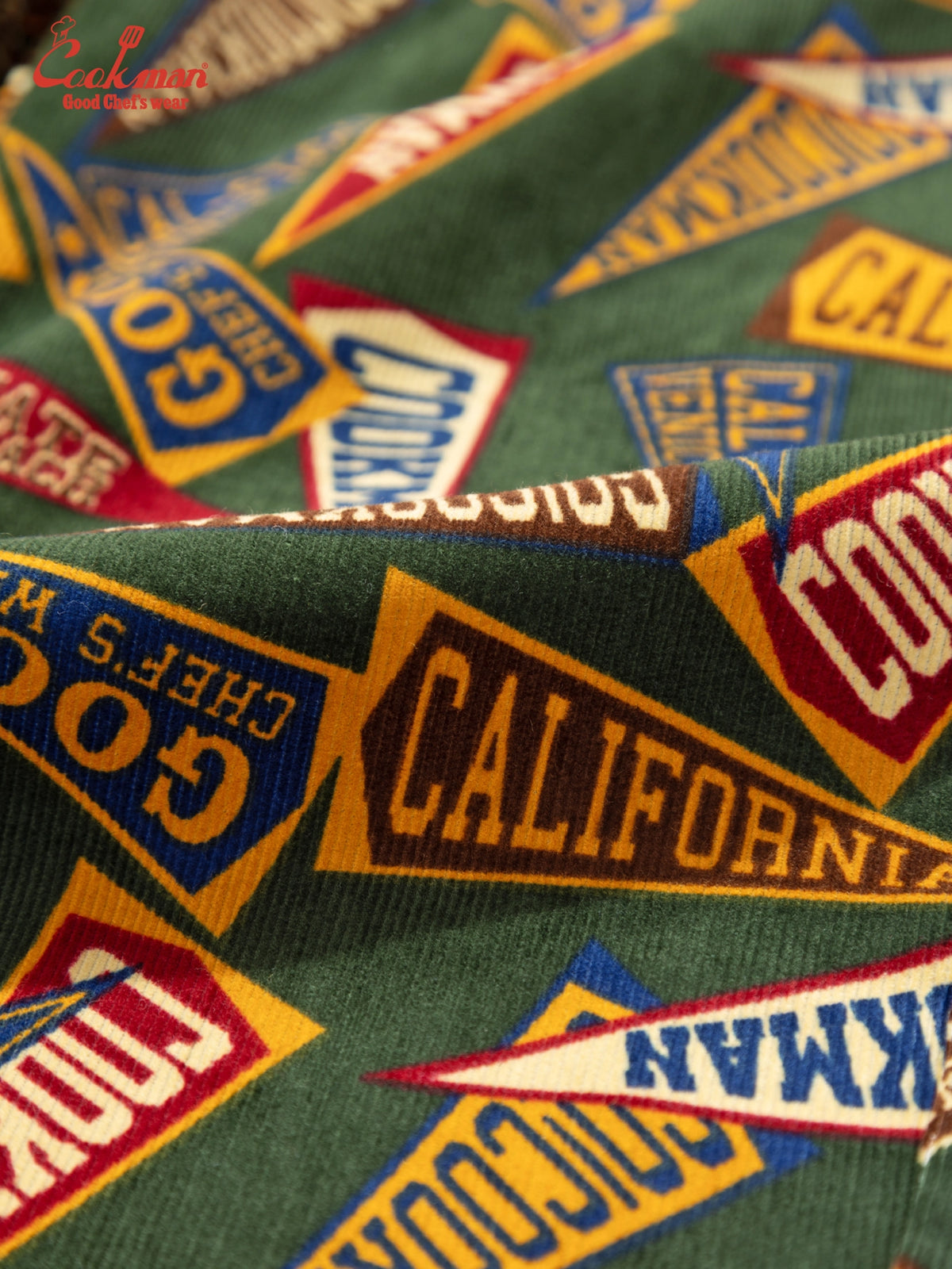 Chef Pants Semiwide - Corduroy : Pennant Green