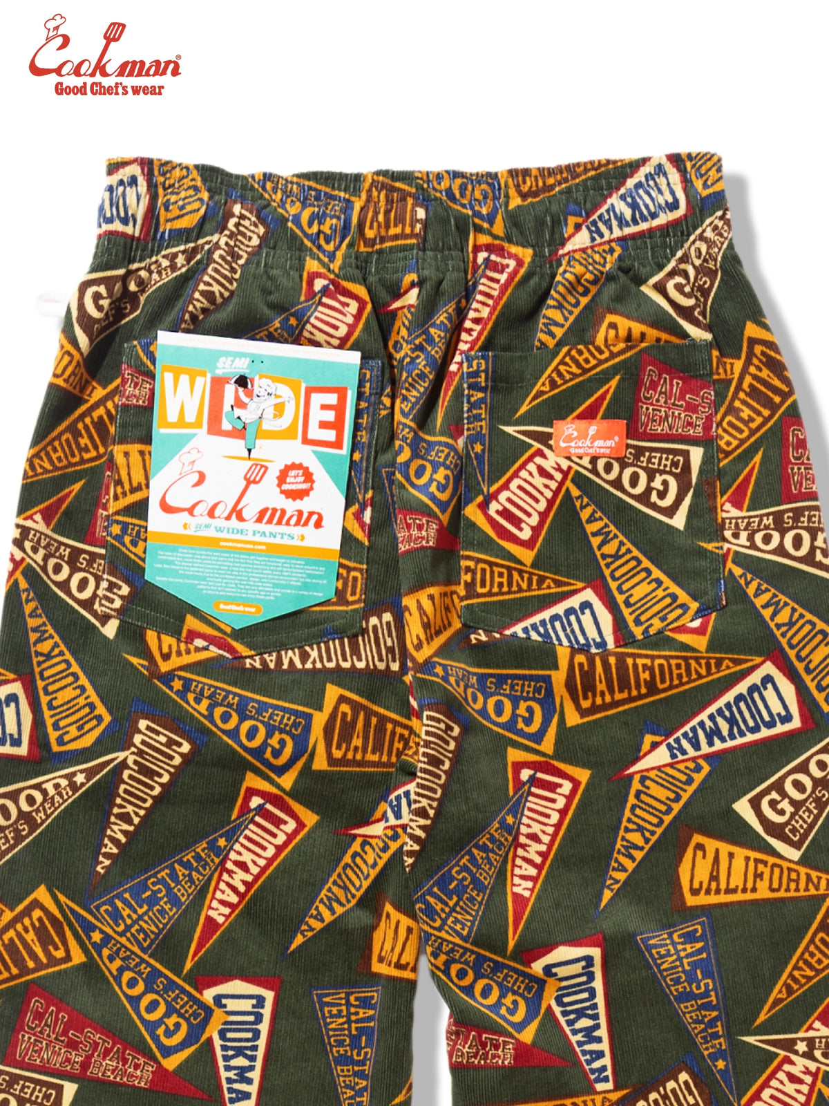 Chef Pants Semiwide - Corduroy : Pennant Green