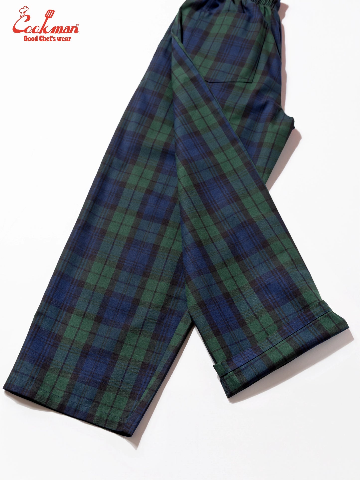 Chef Pants High-Wide - Black Watch Check
