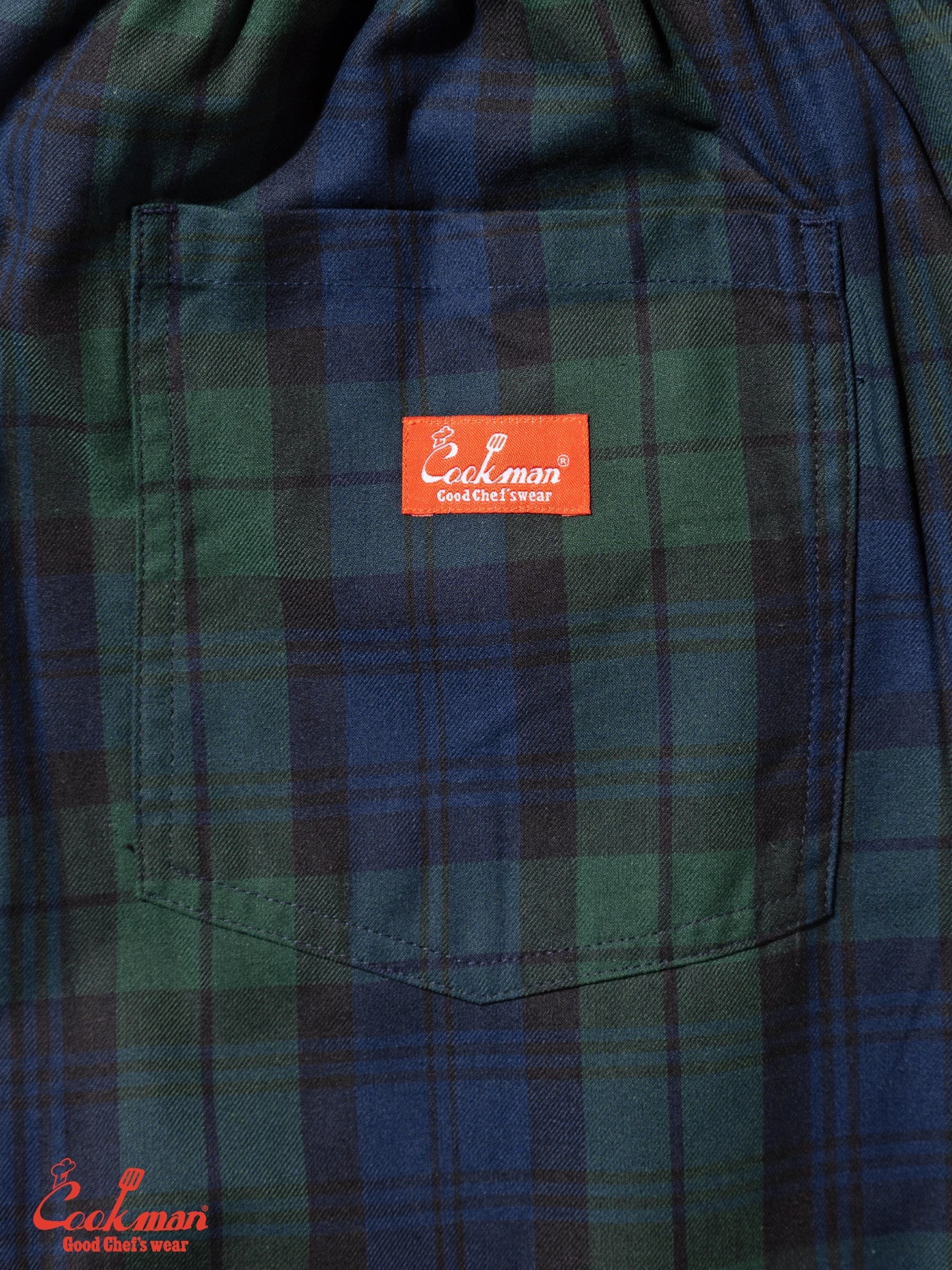 Chef Pants High-Wide - Black Watch Check