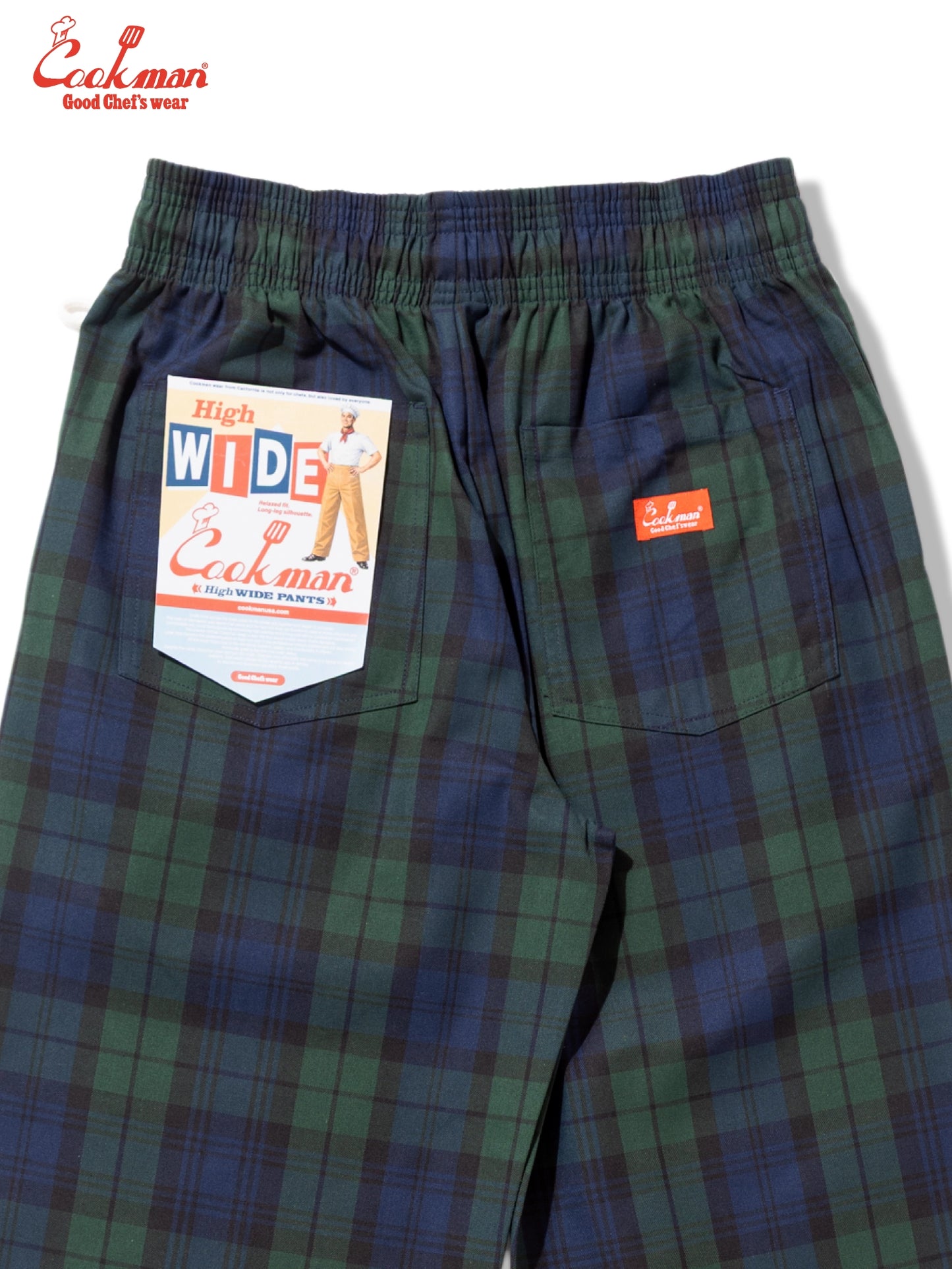 Chef Pants High-Wide - Black Watch Check