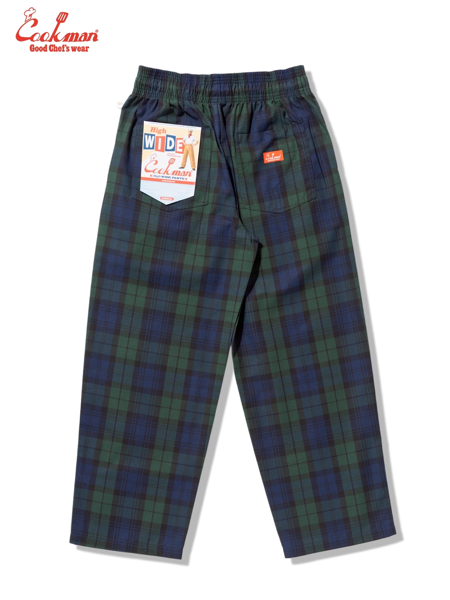 Chef Pants High-Wide - Black Watch Check