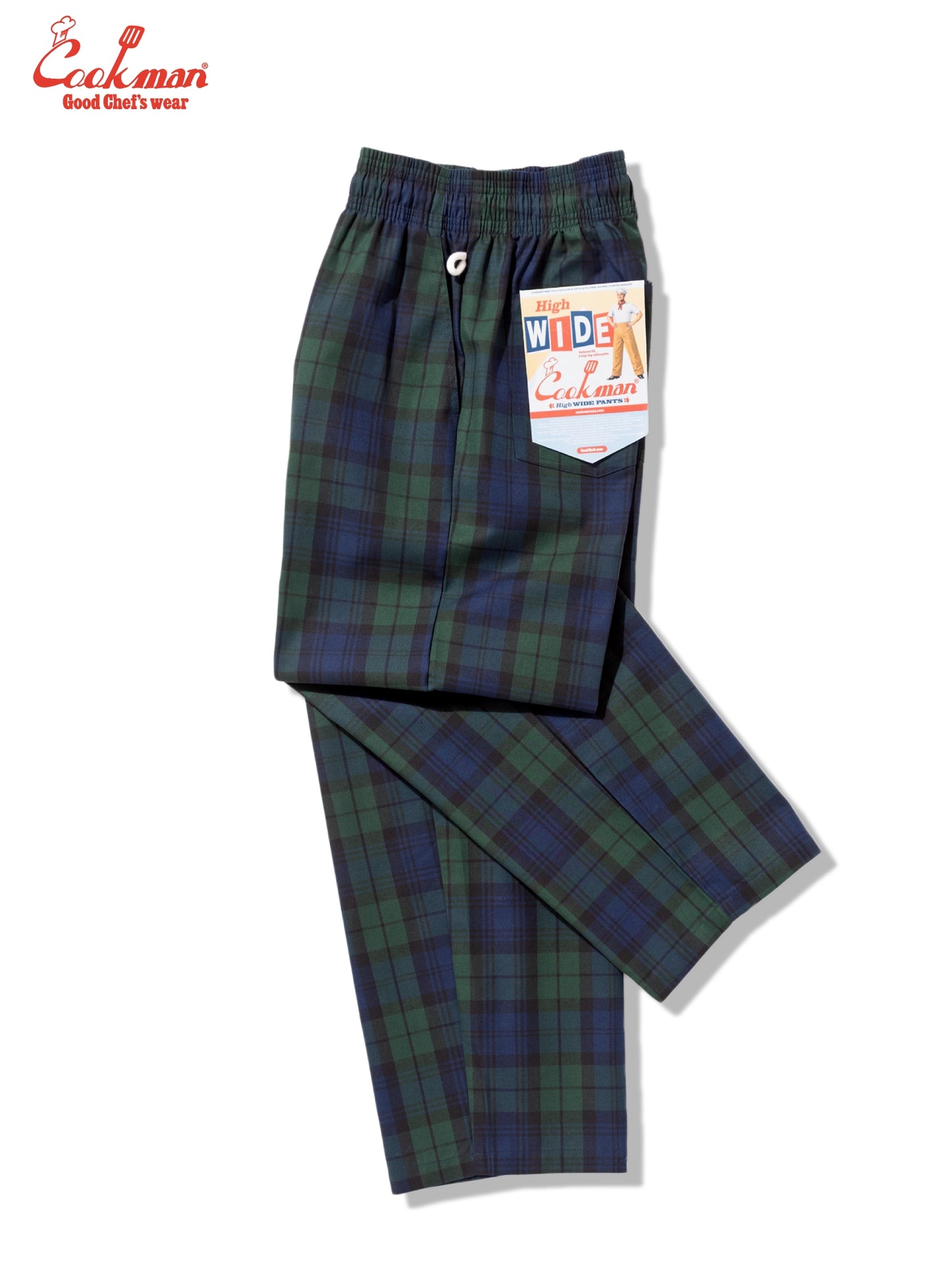 Chef Pants High-Wide - Black Watch Check