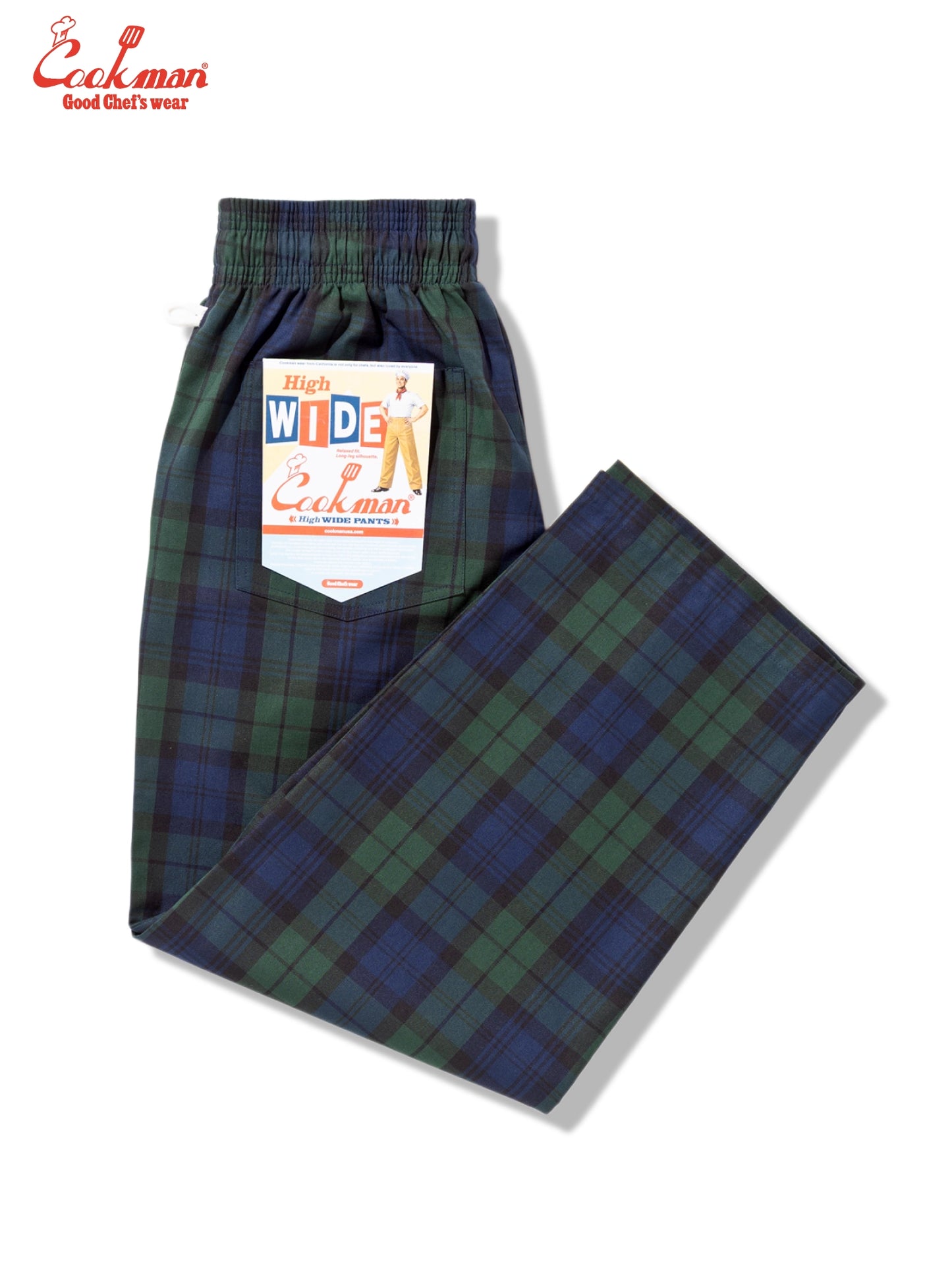 Chef Pants High-Wide - Black Watch Check