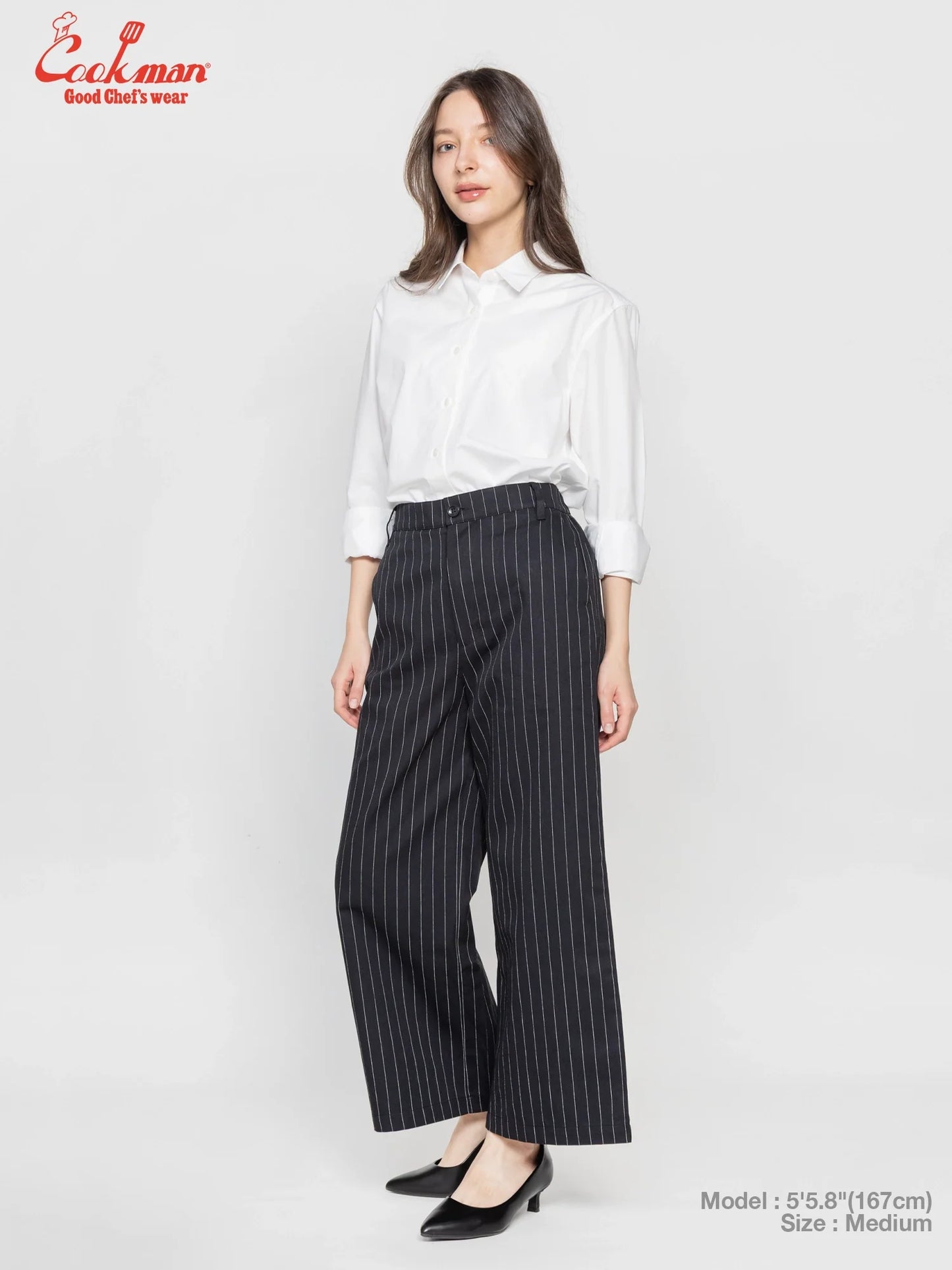 Sally Pants - Pin Stripe : Black