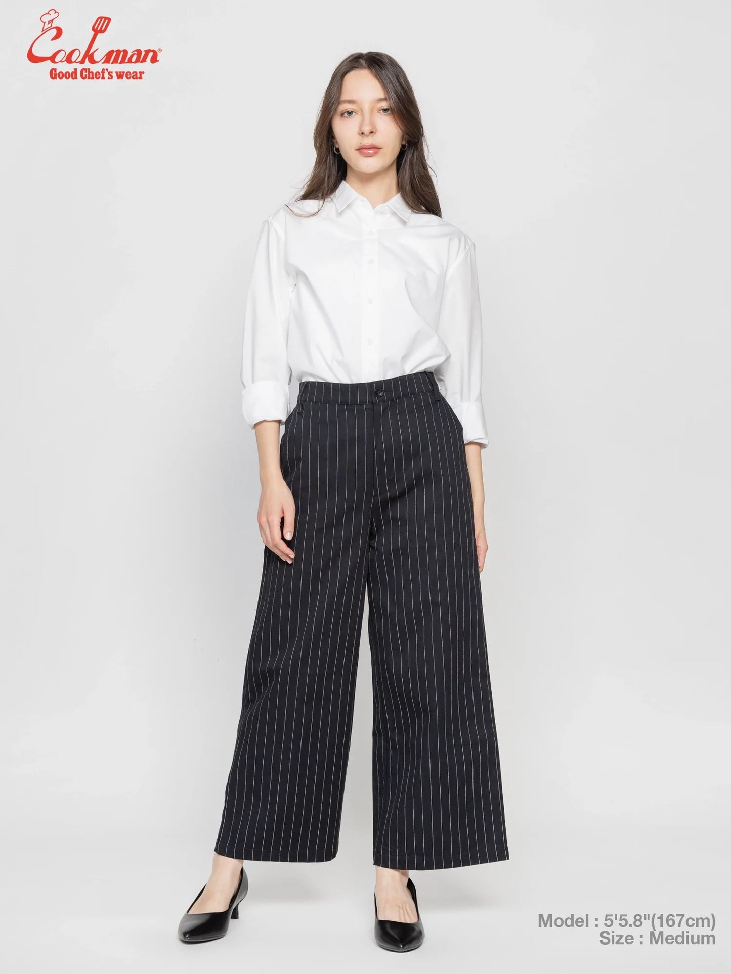 Sally Pants - Pin Stripe : Black
