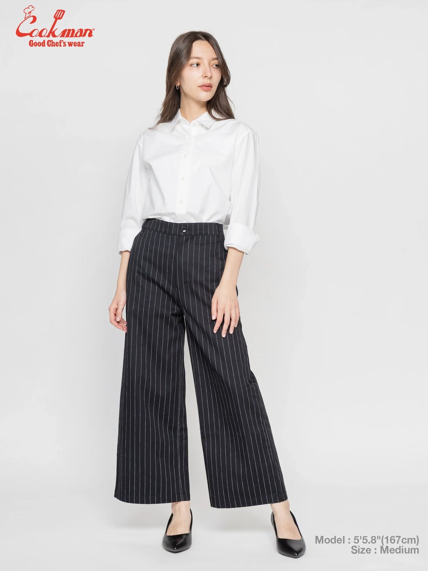 Sally Pants - Pin Stripe : Black