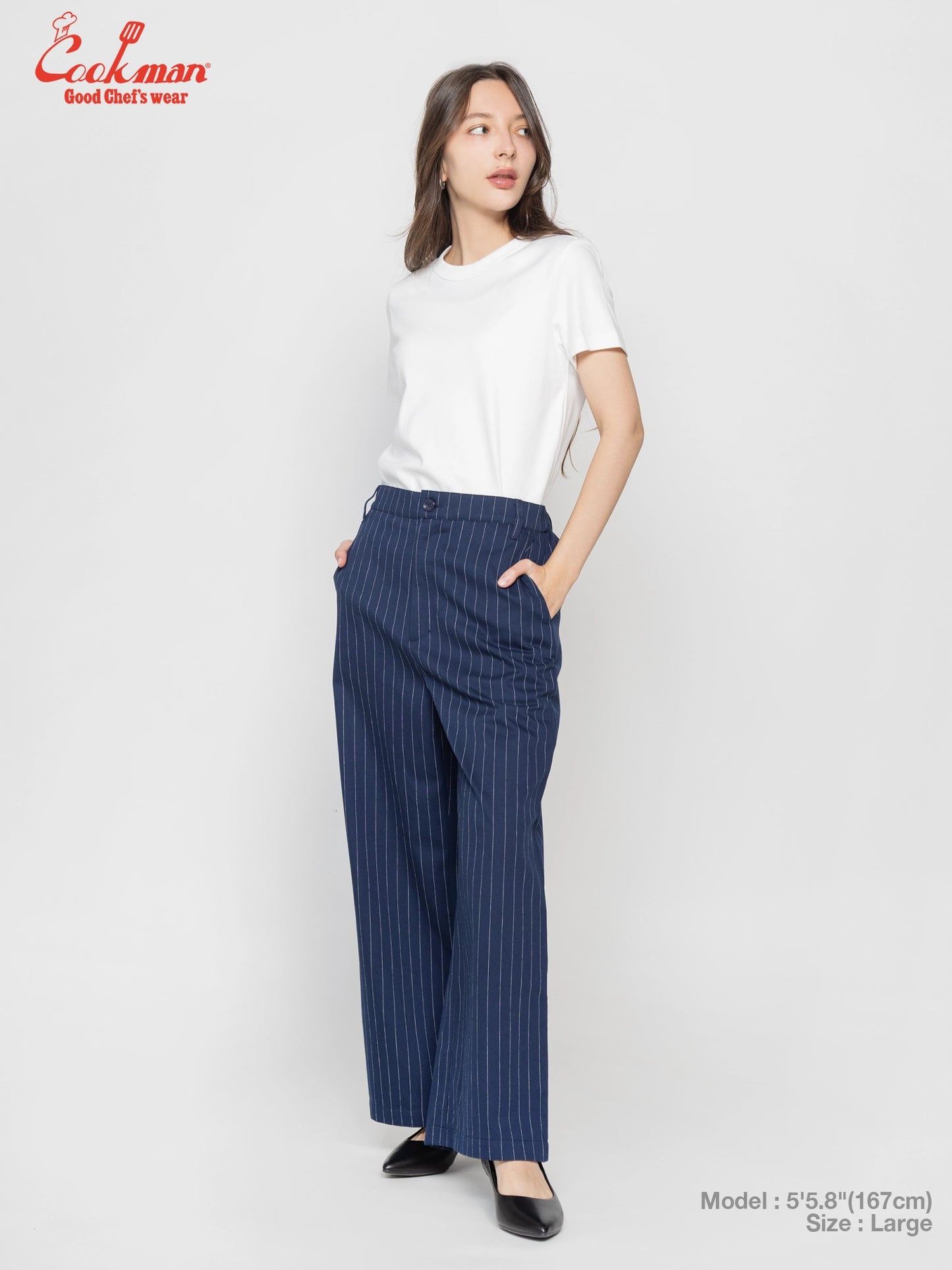 Sally Pants - Pin Stripe : Navy