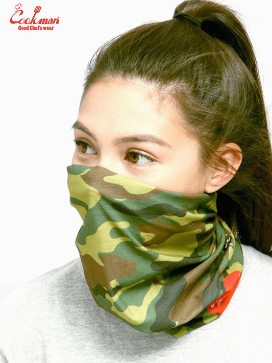 Chef's Scarf - Camo Green  (Woodland)