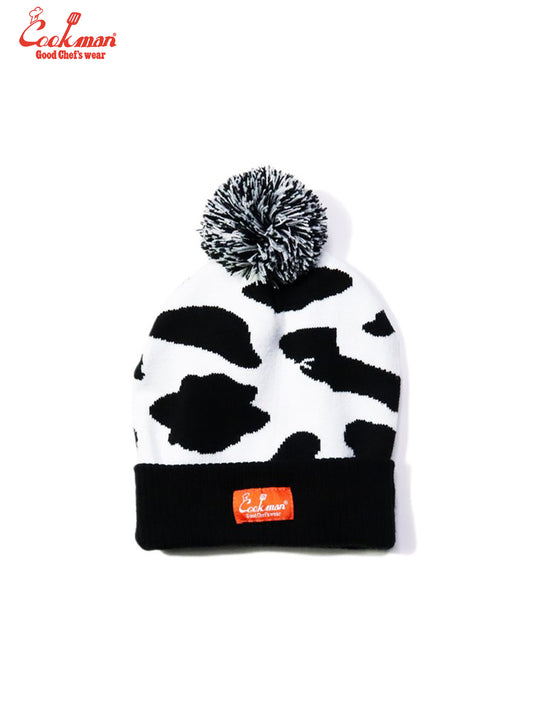 Beanie - Cow : White