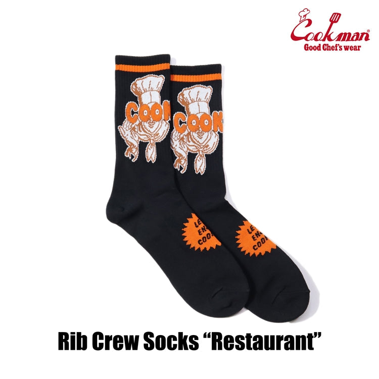 Cookman Rib Crew Socks - Restaurant