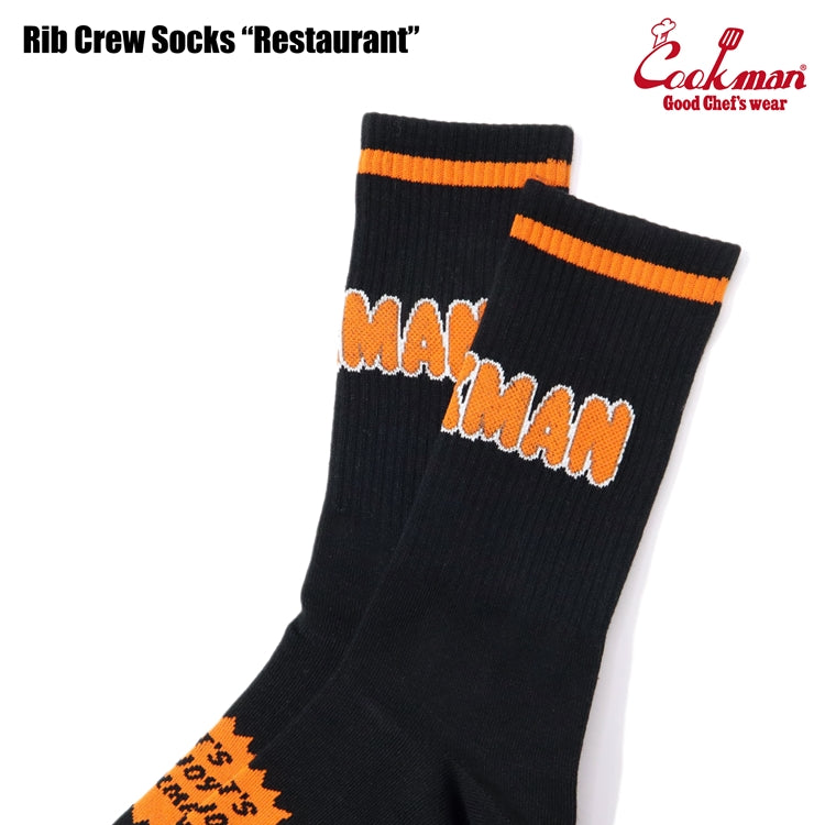 Cookman Rib Crew Socks - Restaurant