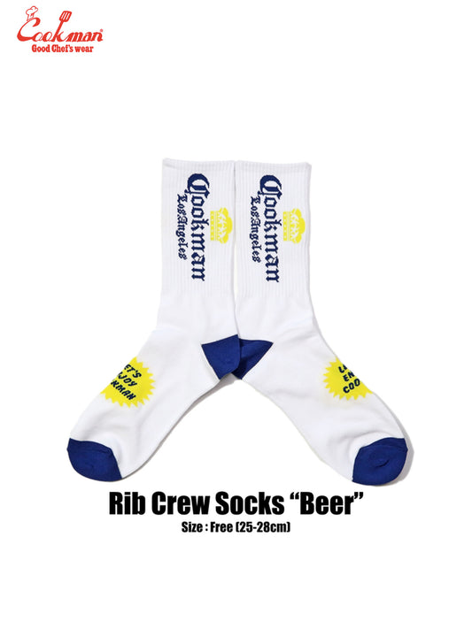 Rib Crew Socks - Beer