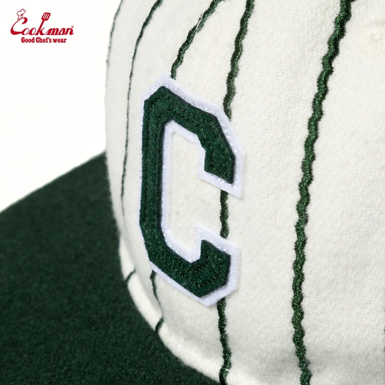 Cookman - Flat Brim Snapback Cap : Stripe Green