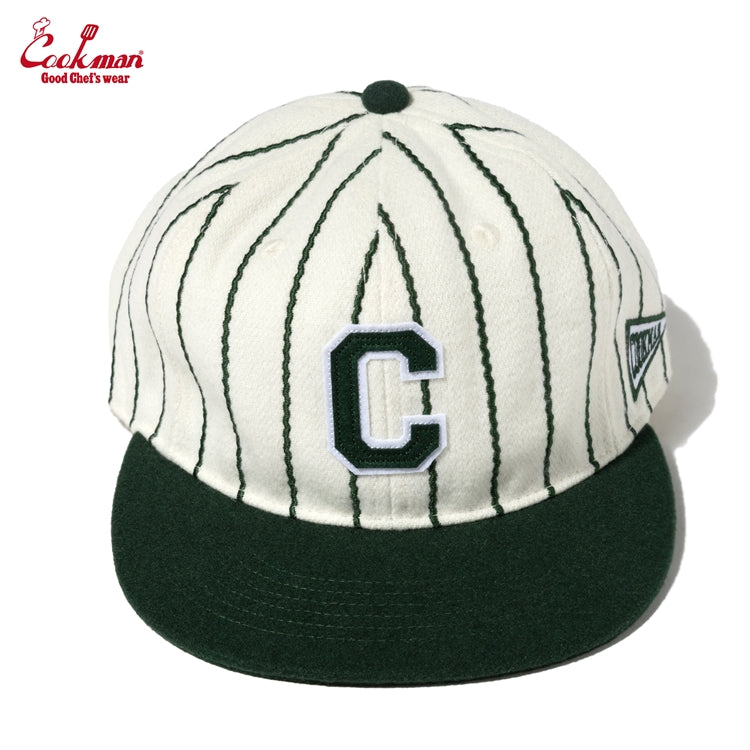 Cookman - Flat Brim Snapback Cap : Stripe Green