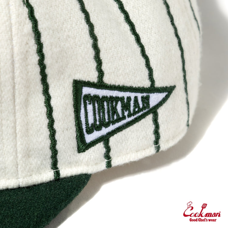 Cookman - Flat Brim Snapback Cap : Stripe Green