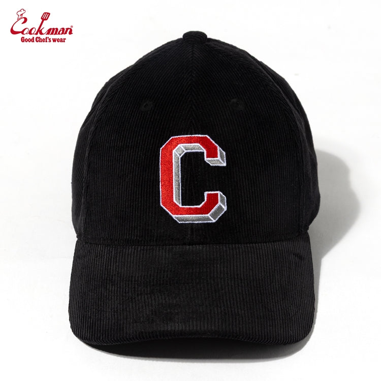 Cookman - Curve Brim Cap : Corduroy Black