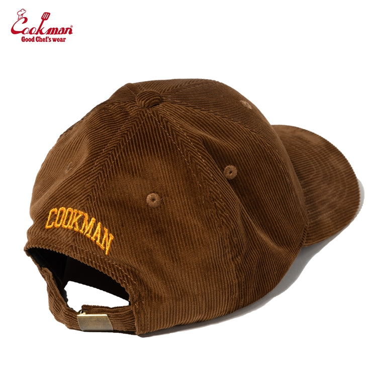Cookman - Curve Brim Cap : Corduroy Brown