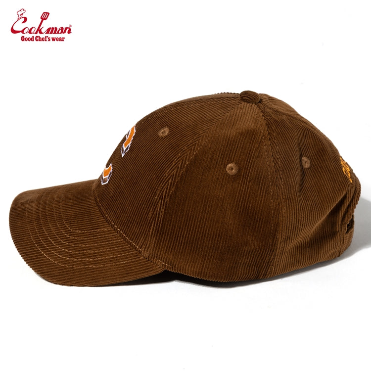 Cookman - Curve Brim Cap : Corduroy Brown