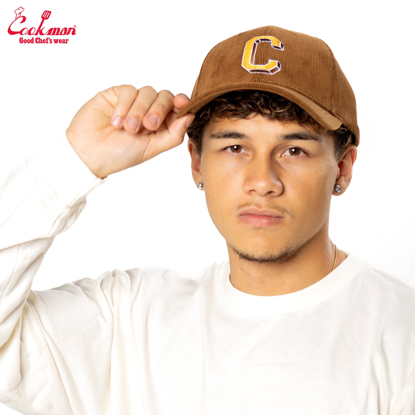 Cookman - Curve Brim Cap : Corduroy Brown