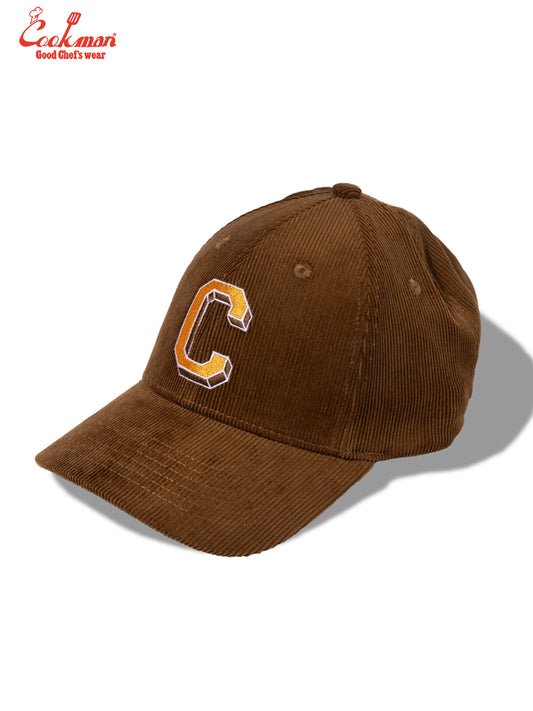 Curve Brim Cap : Corduroy Brown