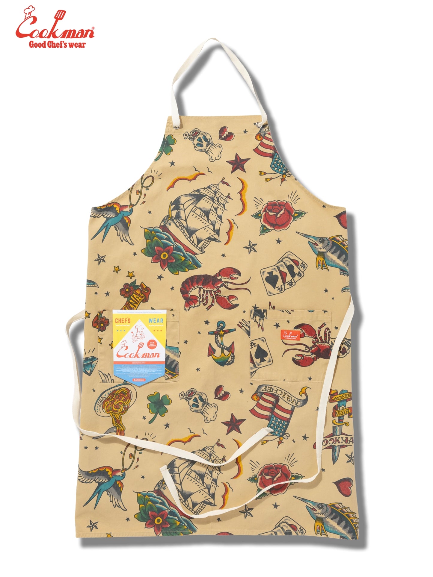 Long Apron - Old Tattoo : Beige