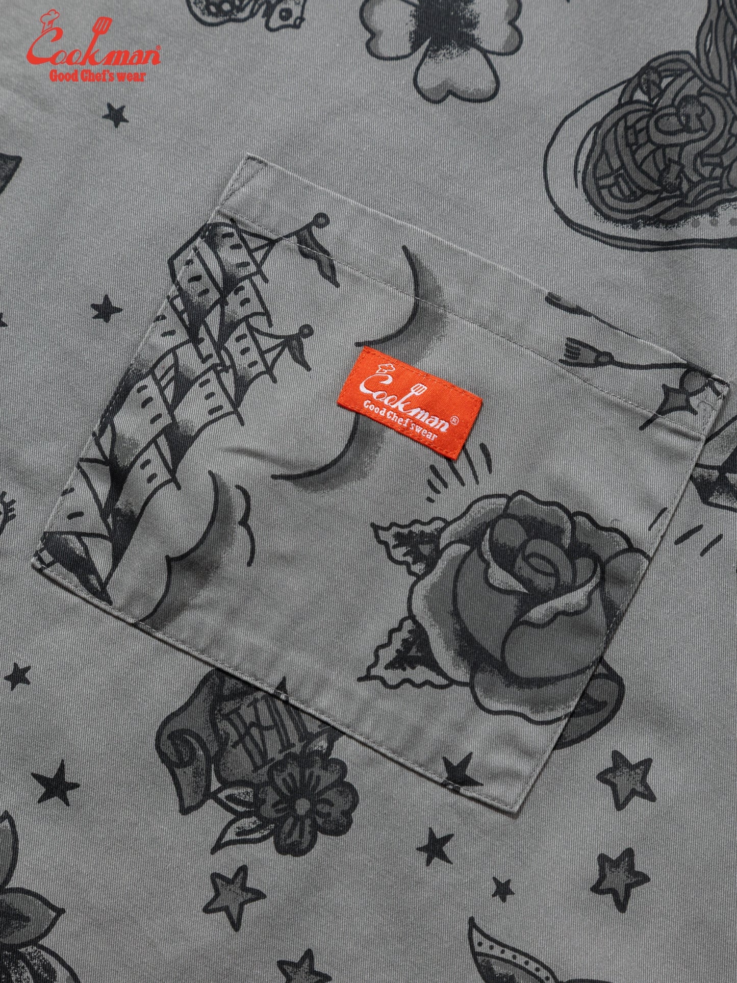 Long Apron - Old Tattoo : Gray