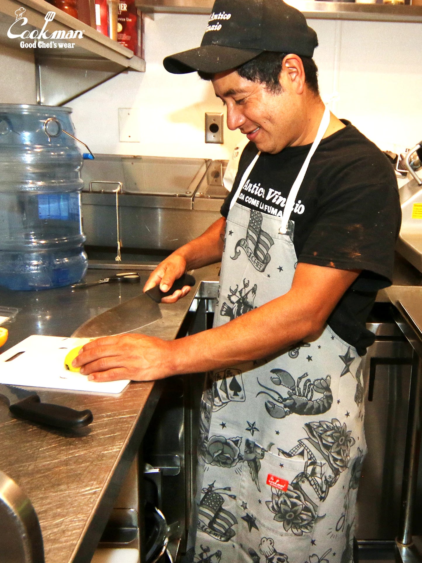 Long Apron - Old Tattoo : Gray