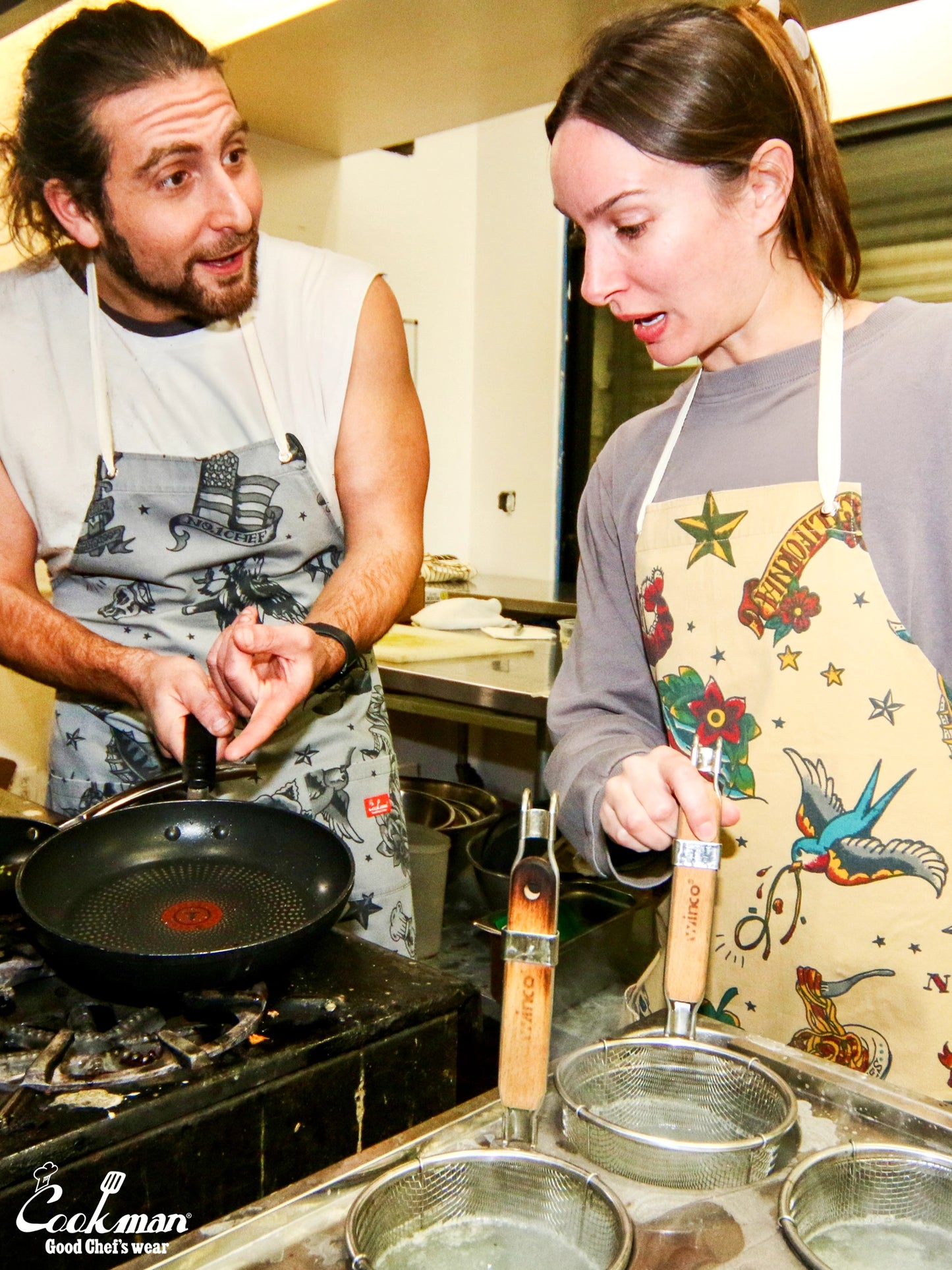 Long Apron - Old Tattoo : Gray