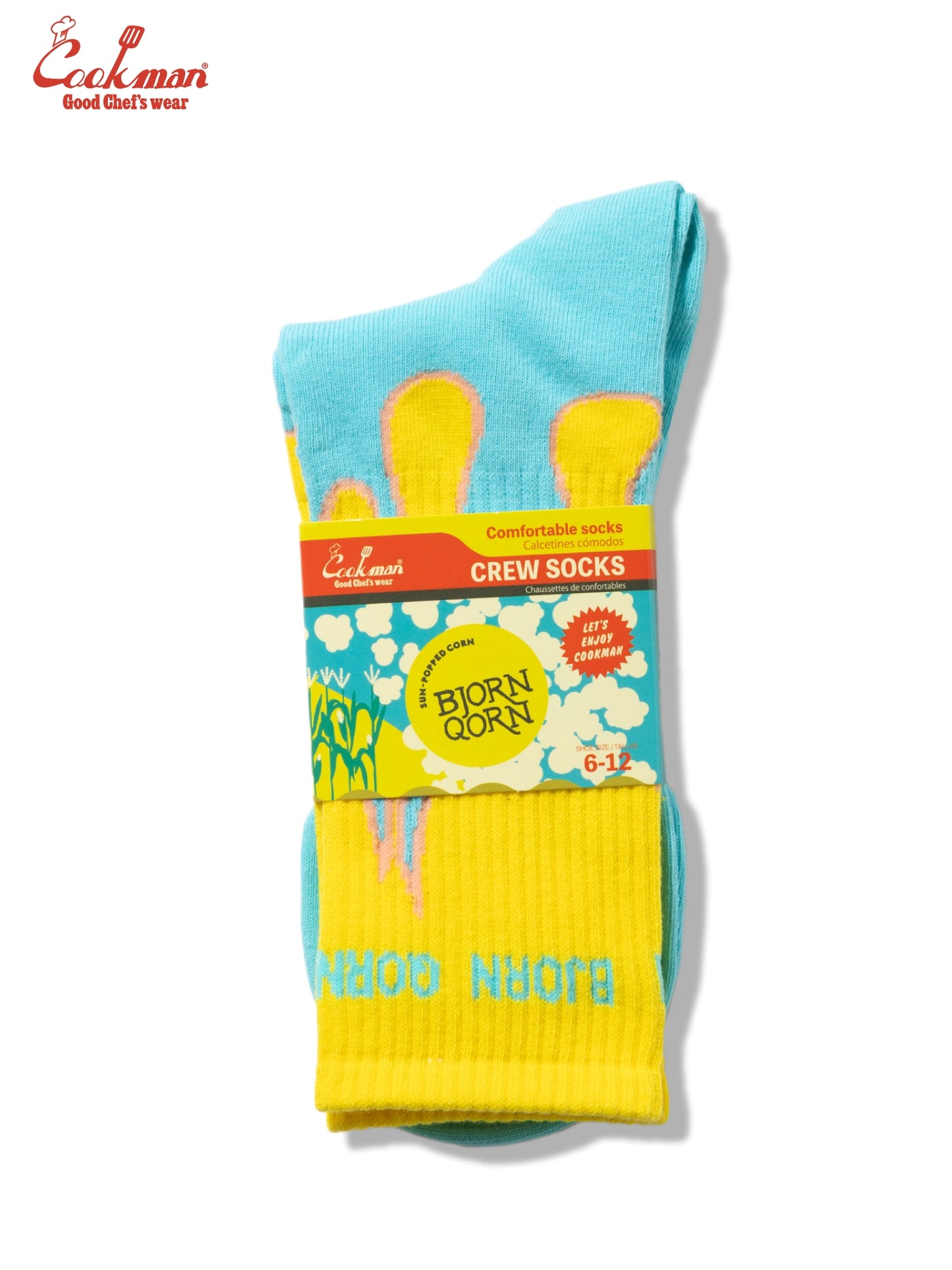 Rib Crew Socks -  BjornQorn : Flame Blue