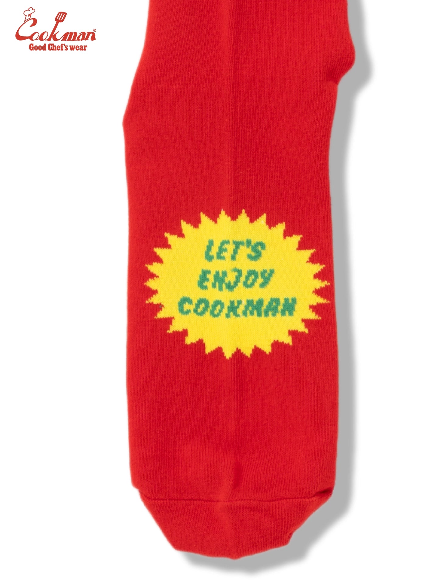 Rib Crew Socks -  Tomato