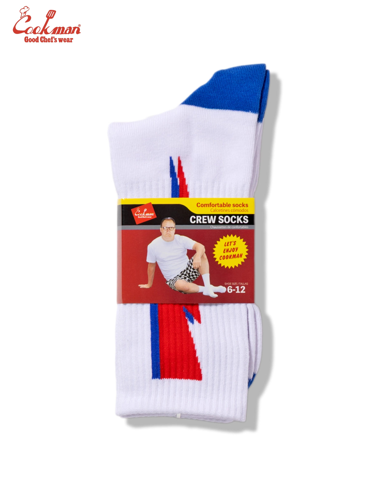 Rib Crew Socks -  Lightning White