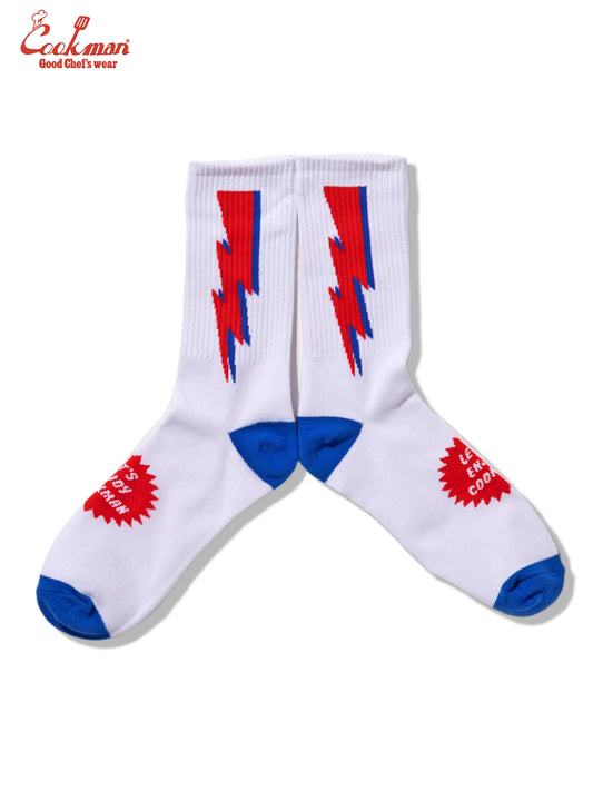 Rib Crew Socks -  Lightning White
