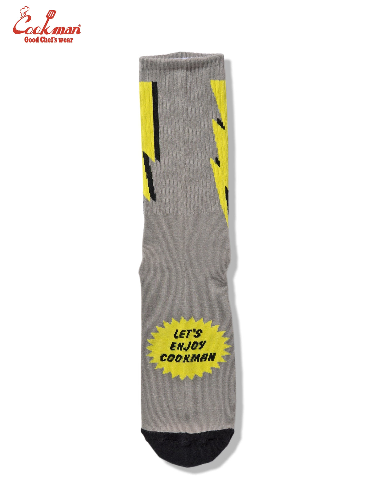 Rib Crew Socks -  Lightning Gray